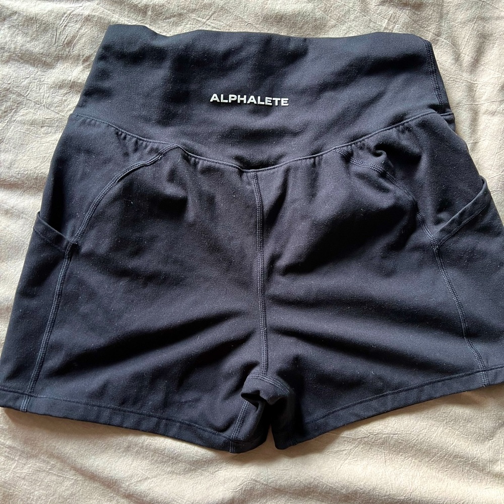 Alphalete shorts. Black size large